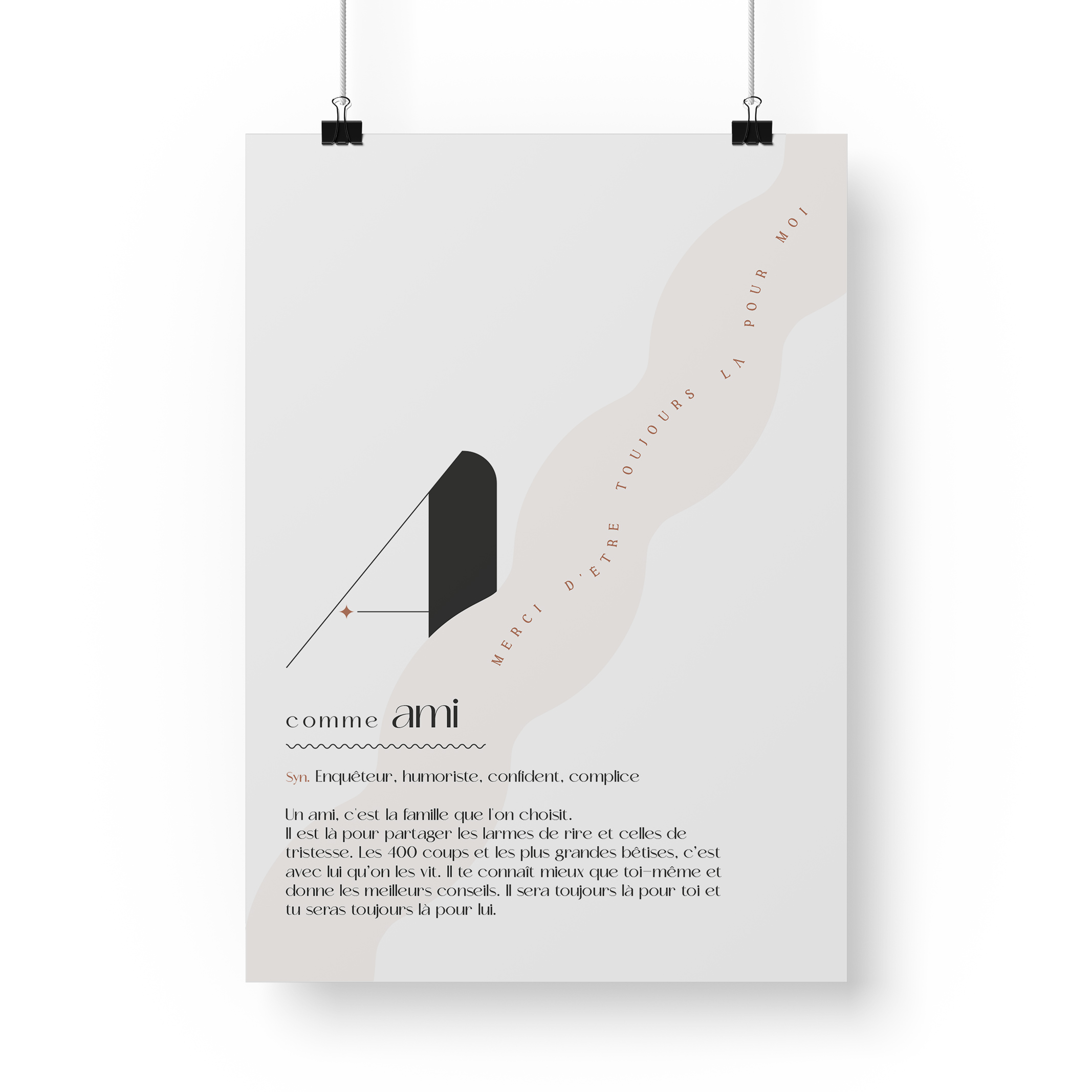 Affiche définition membre de la famille.