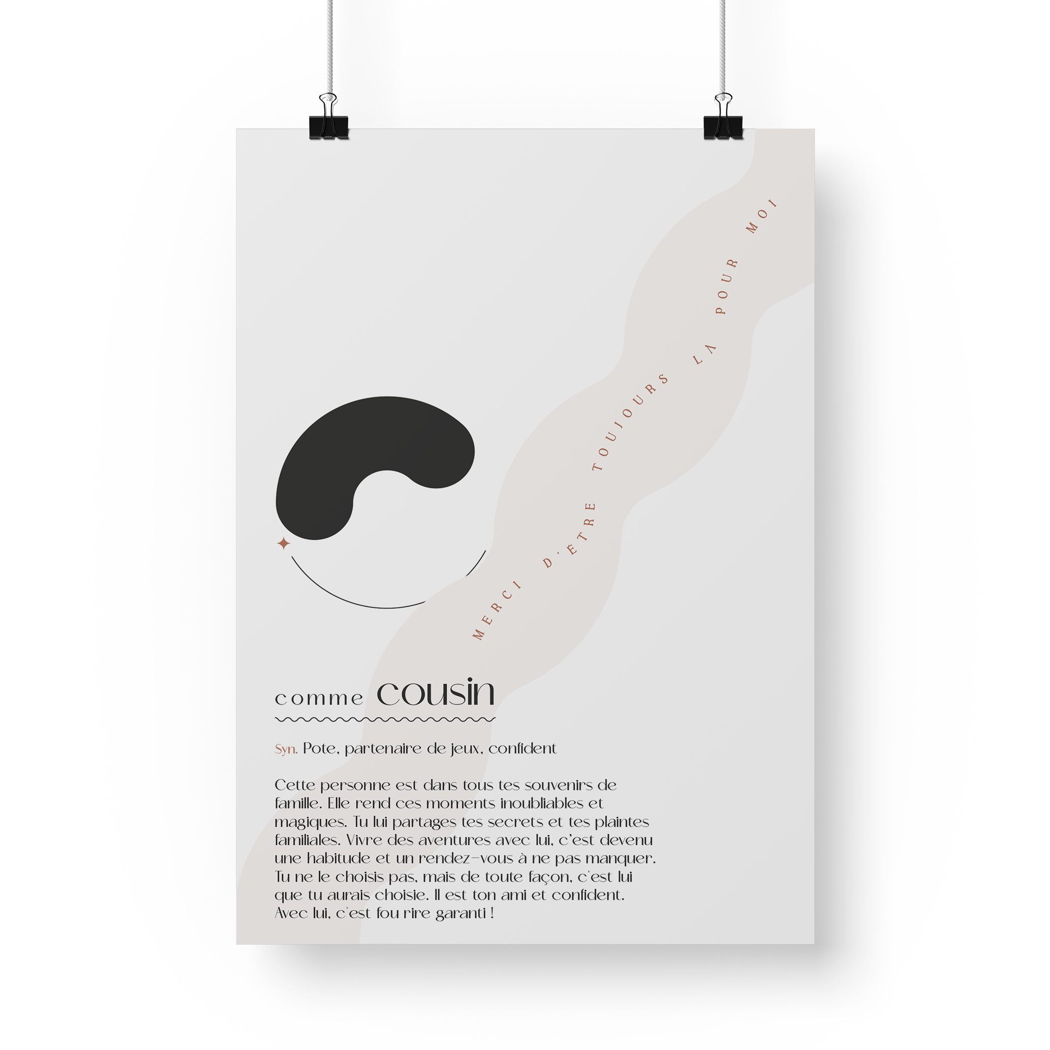 Affiche définition membre de la famille.