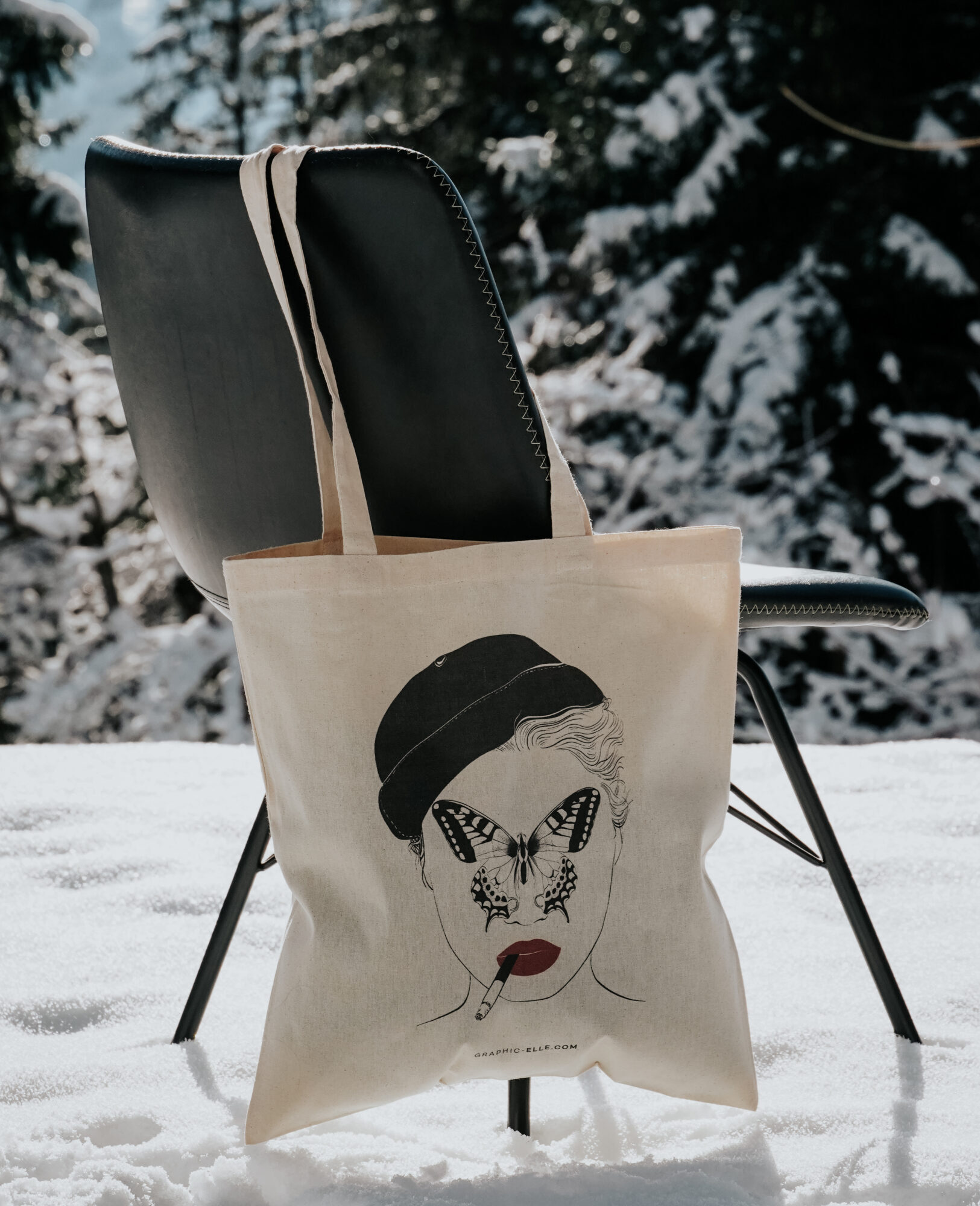 Tote bag Madonna illustration rock