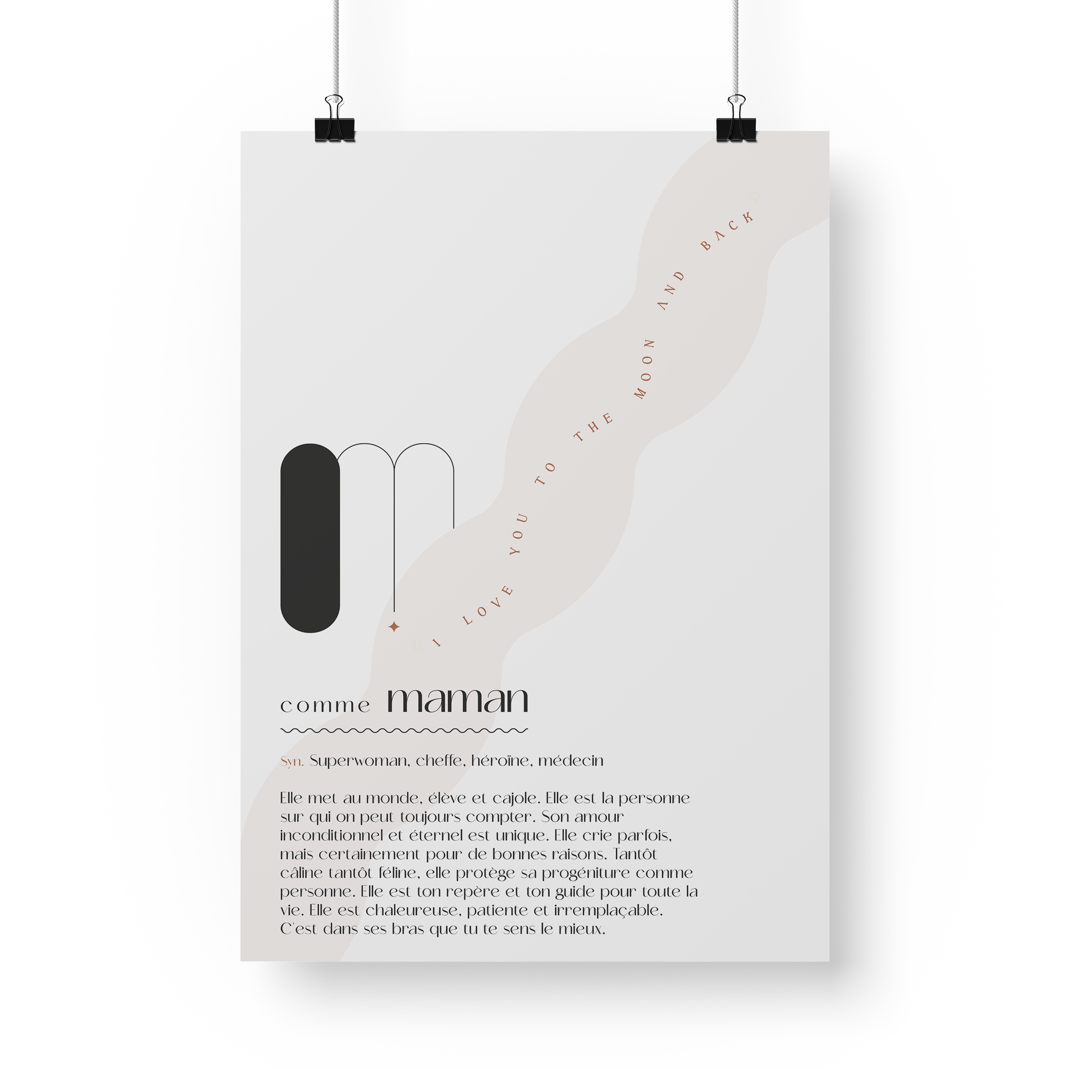 Affiche définition membre de la famille.