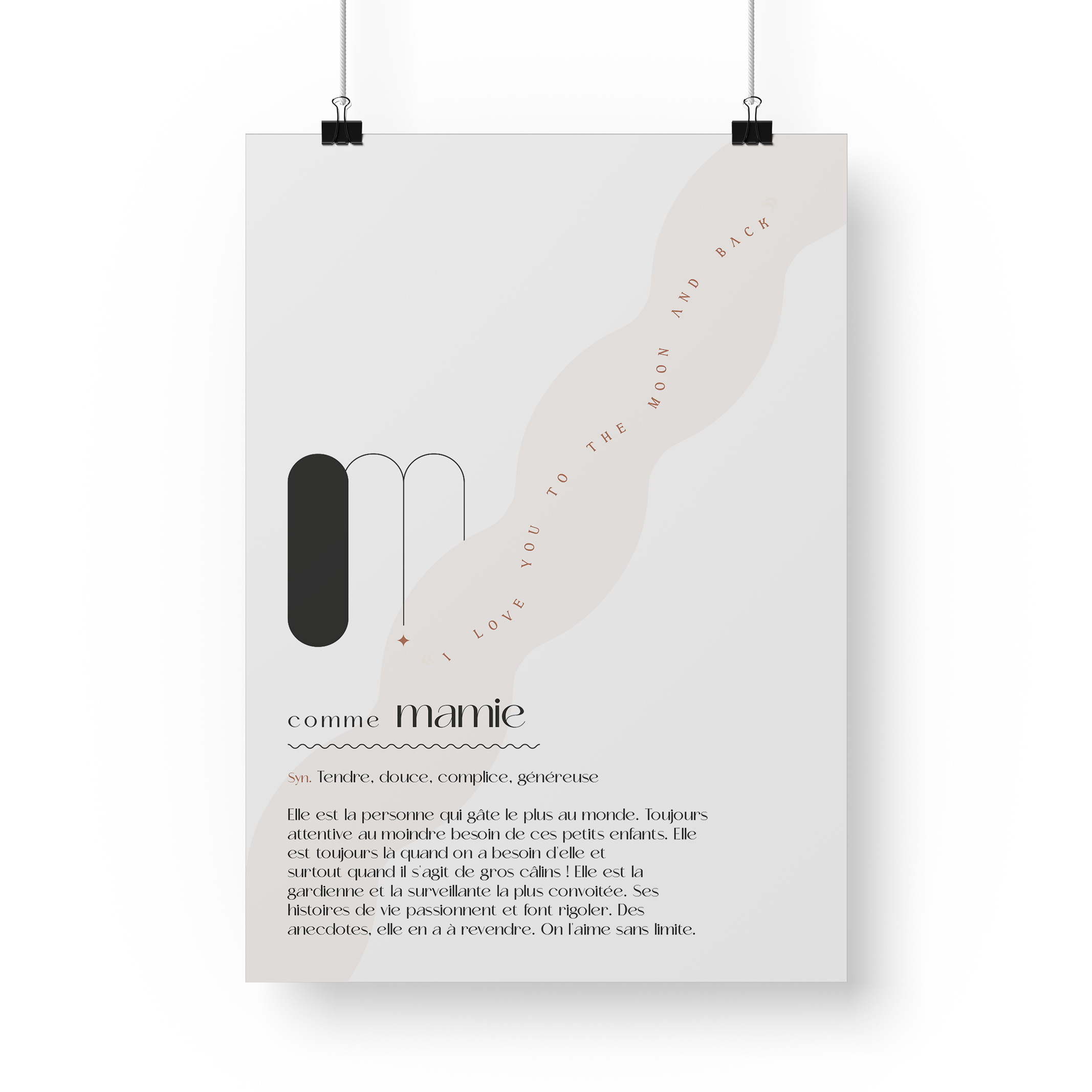 Affiche définition membre de la famille.