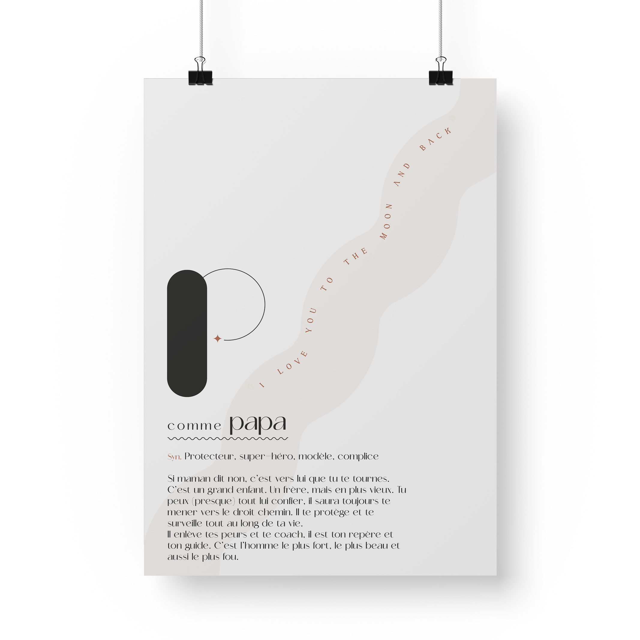 Affiche définition membre de la famille.