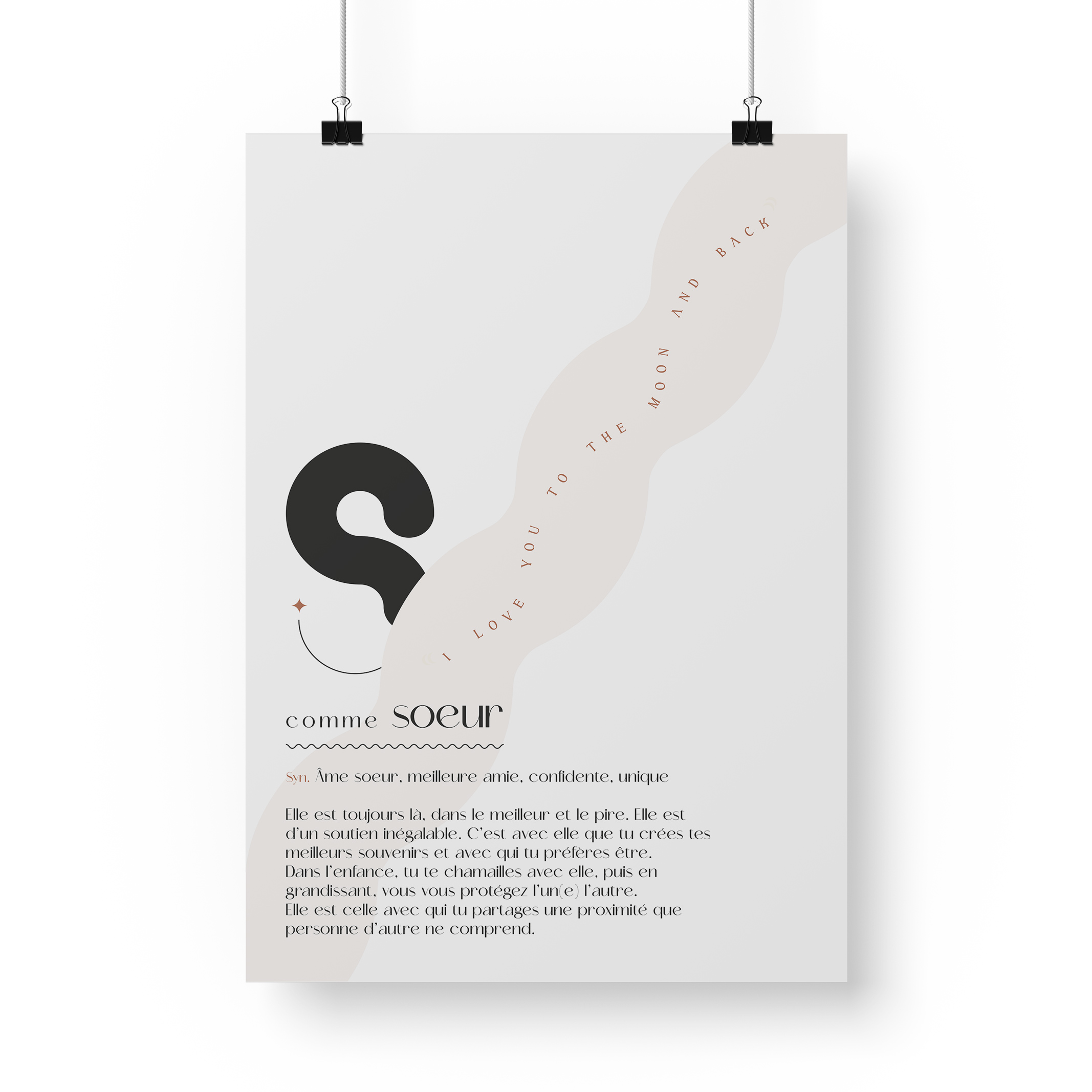 Affiche définition membre de la famille.