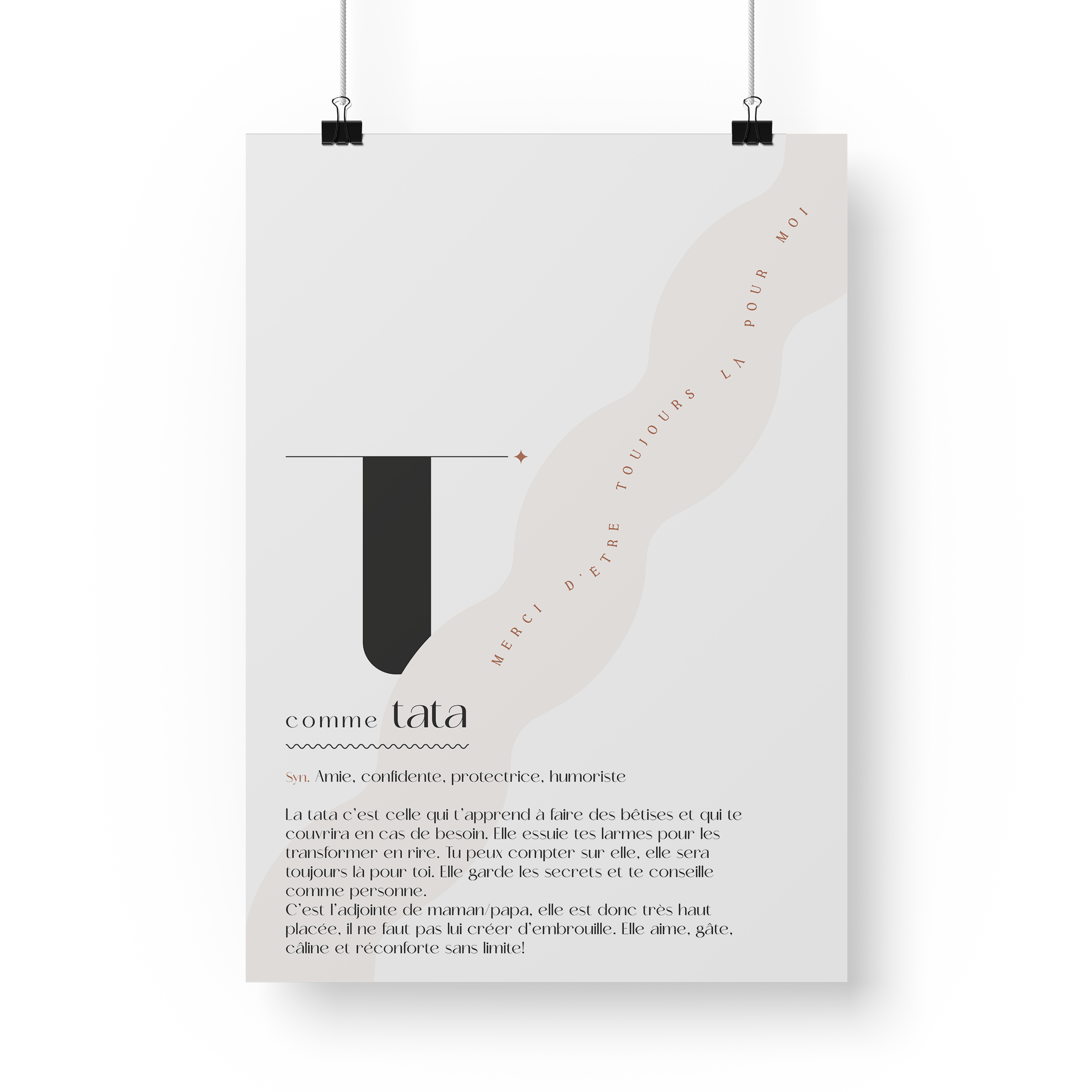 Affiche définition membre de la famille.