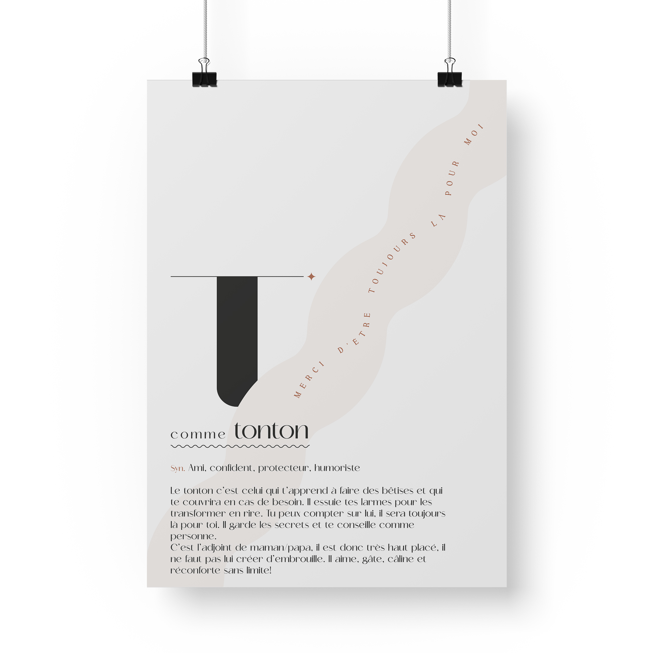 Affiche définition membre de la famille.