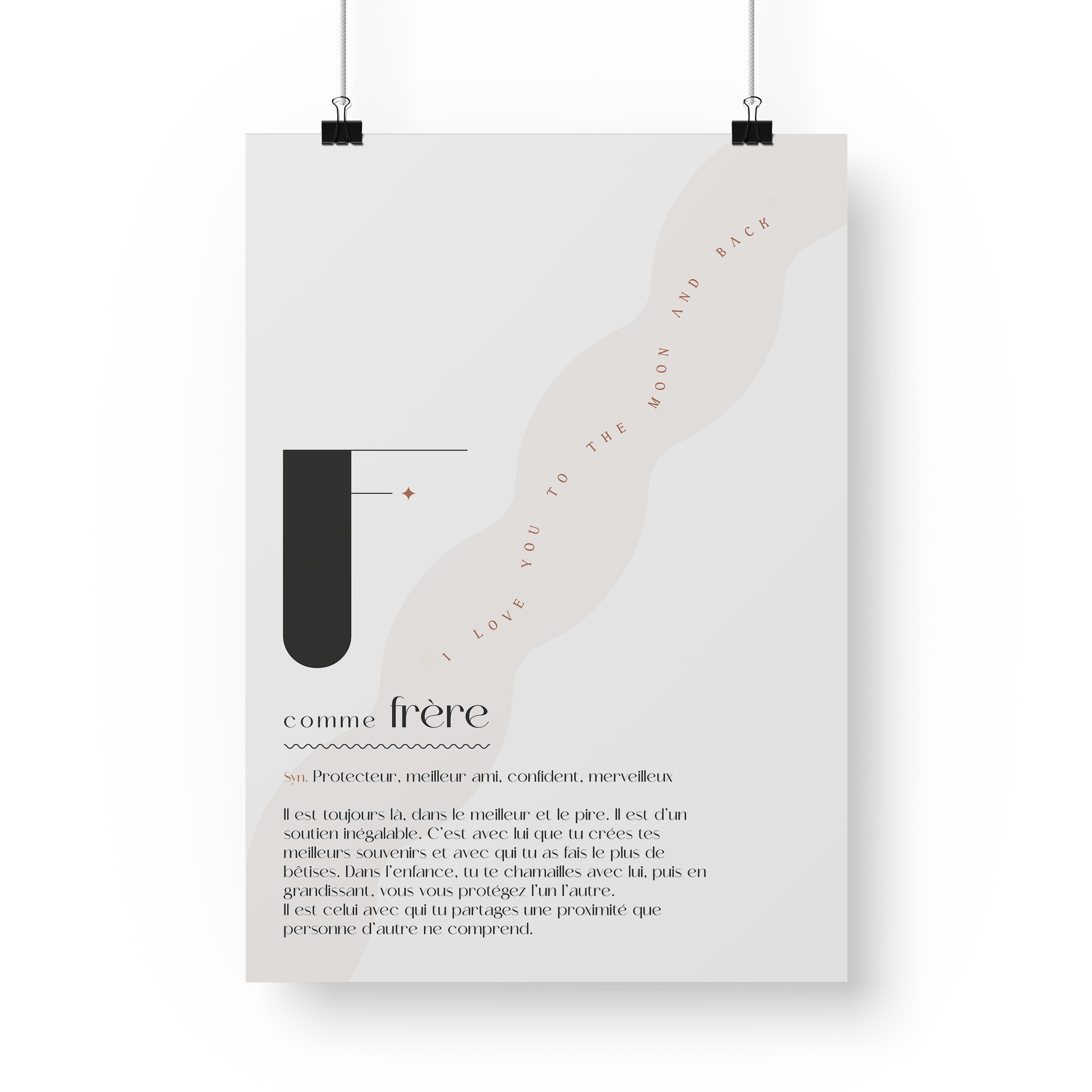 Affiche définition membre de la famille.