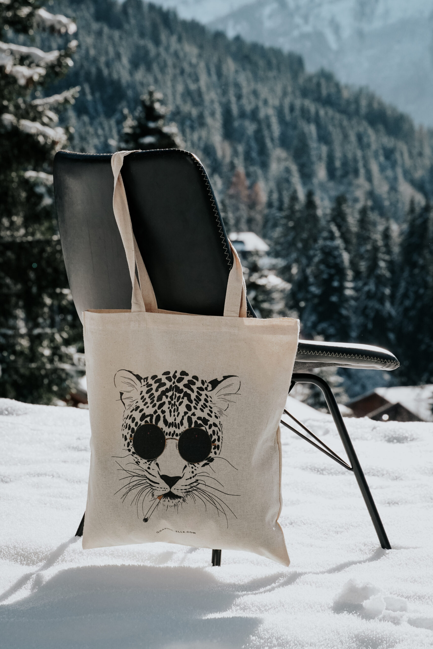 Tote bage illustration elle