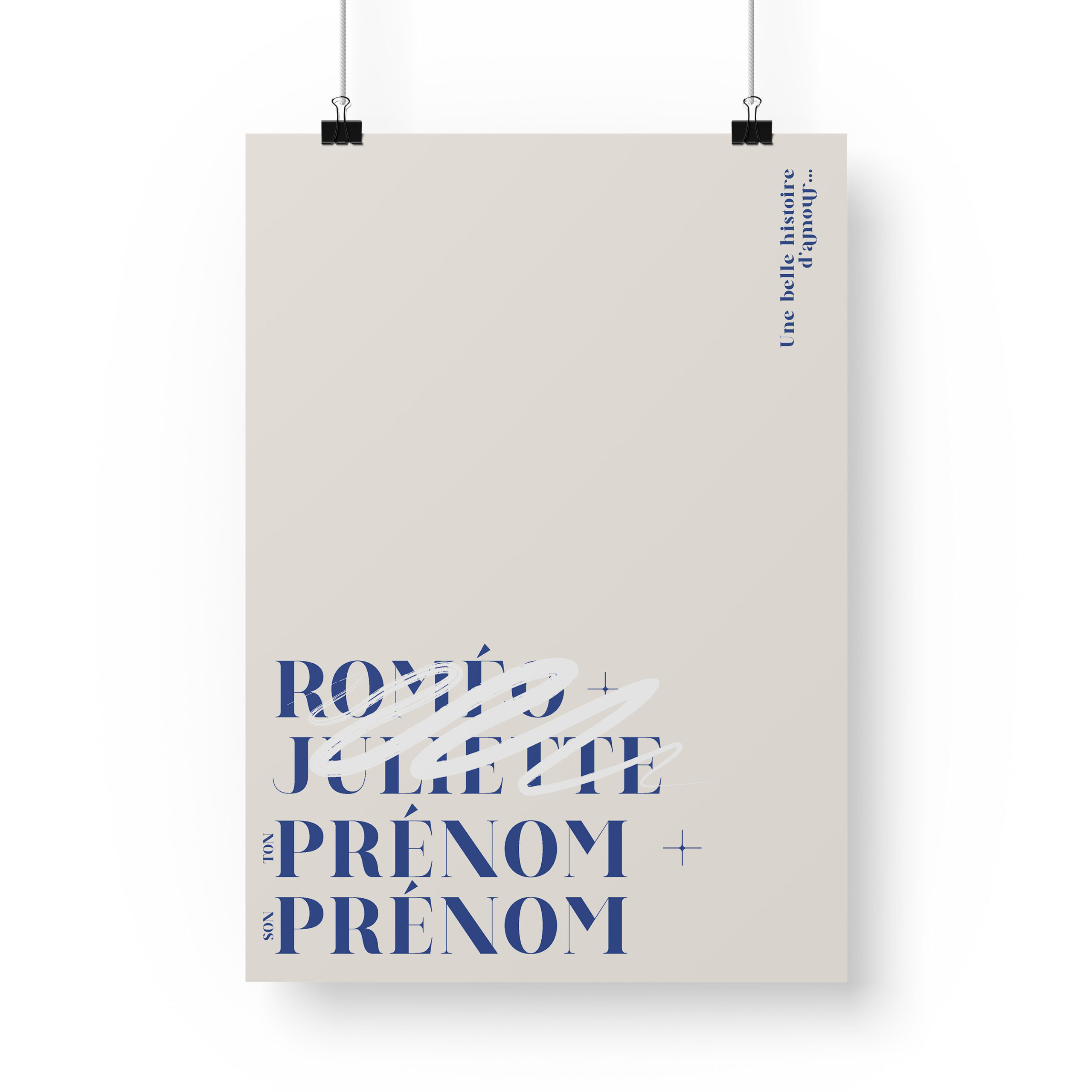 Poster affiche st-valentin pour les couple. Personnalisé.